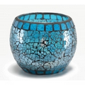 Blue LED Mosaic Wax Filled Globe